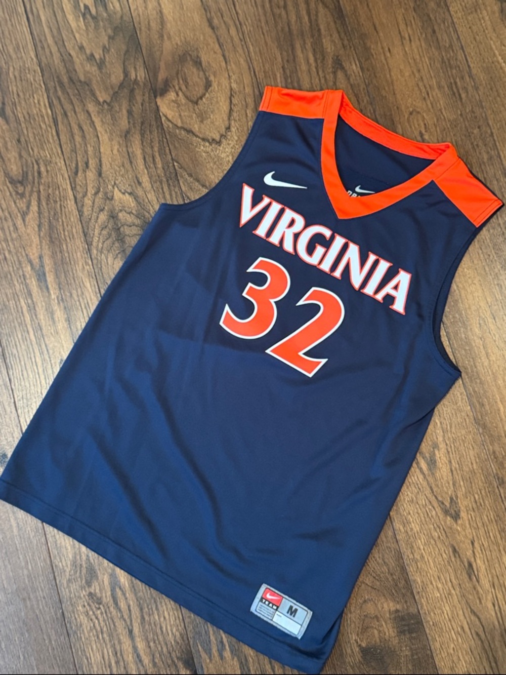 Nike Virginia Basketball Jersey in Navy and Orange